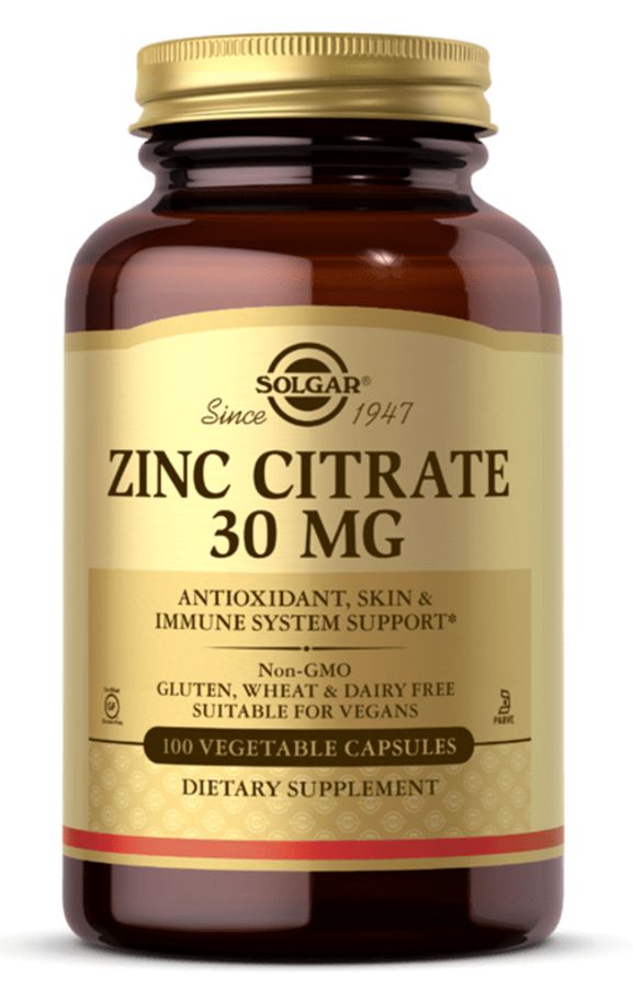 Viên uống bổ sung kẽm Zinc Citrate 30mg chai 100 viên