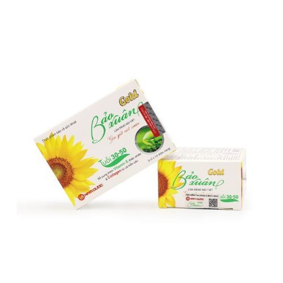 Viên uống cân bằng nội tiết tố nữ Bảo Xuân Gold Tuổi 30-50 hộp 30 viên hàng có sẵn