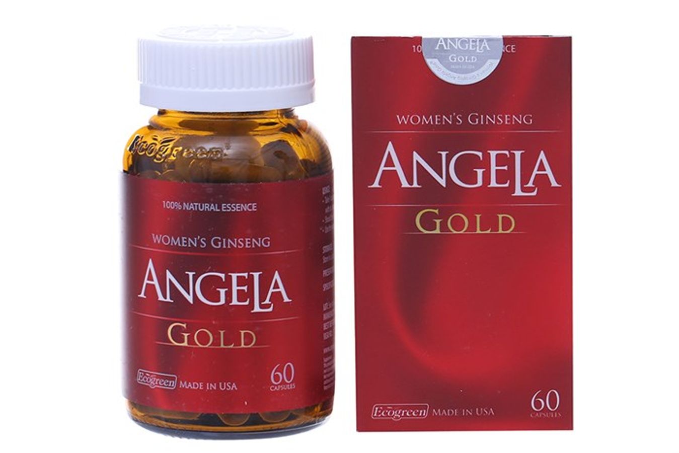 Viên uống cân bằng nội tiết tố nữ, giúp đẹp da Sâm Angela Gold hộp 1 lọ 60 viên hàng có sẵn