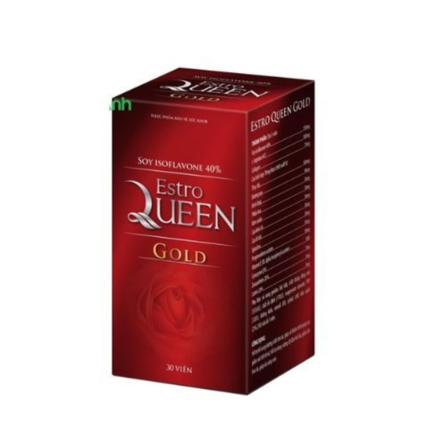 Viên uống chống oxy hóa, cải thiện tình trạng thiếu hụt nội tiết tố nữ Estro QUEEN GOLD (Đại Thanh) hộp 30 viên