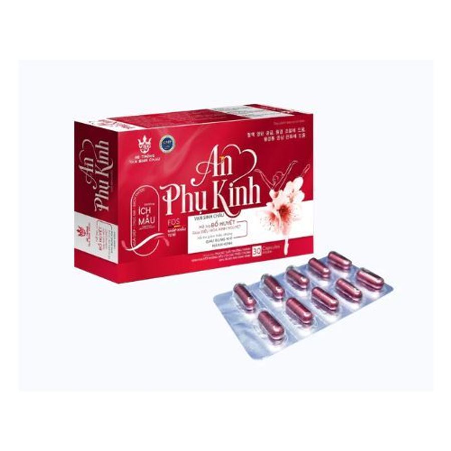 Viên uống điều hòa chu kỳ kinh nguyệt An Phụ Kinh hộp 3 vỉ x 10 viên