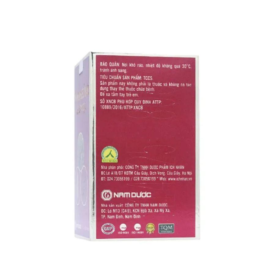Viên uống giúp bổ thận, cố tinh, tráng dương Sâm Nhung Bổ Thận Nam Dược hộp 1 lọ 30 viên giao nhanh