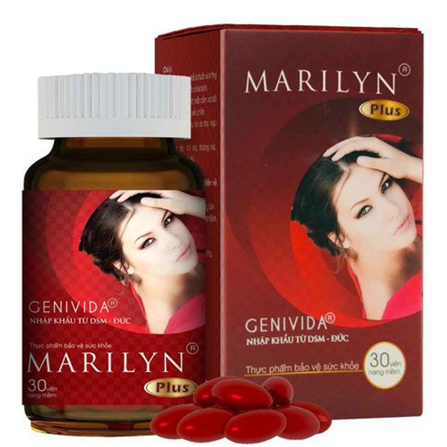 Viên uống hỗ trợ cải thiện nội tiết tố nữ Marilyn Plus hộp 1 lọ x 30 viên nang