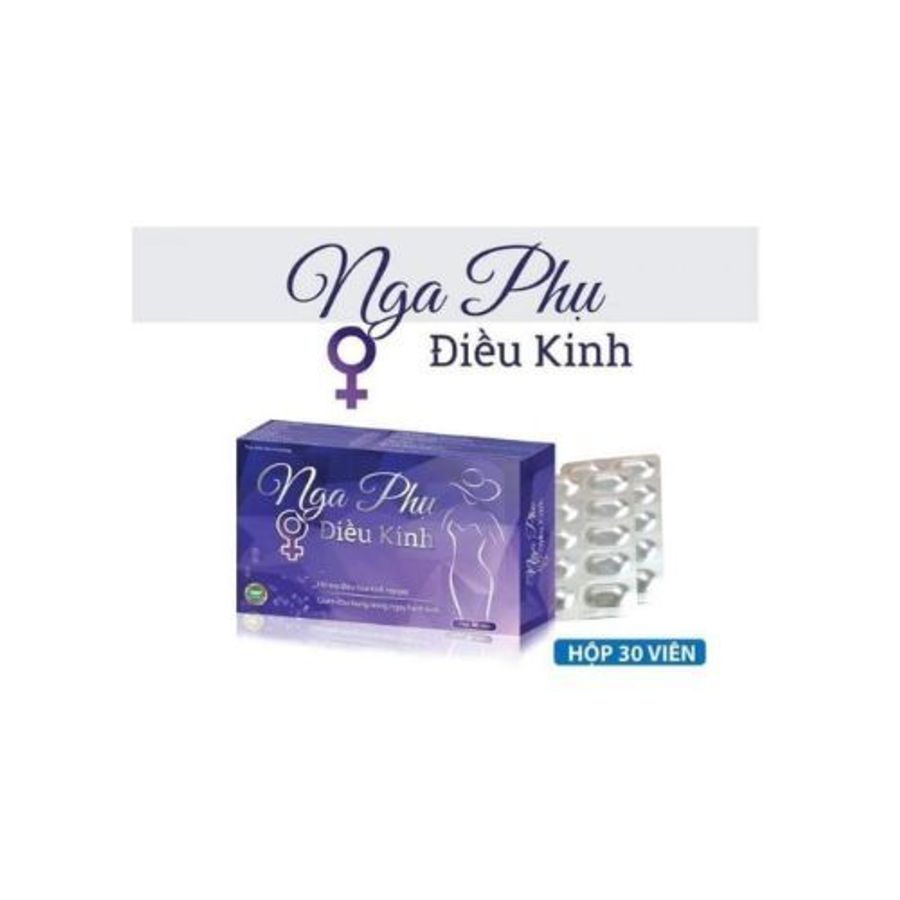 Viên uống hỗ trợ diều hòa kinh nguyệt Nga Phụ Điều Kinh hộp 3 vỉ x 10 viên