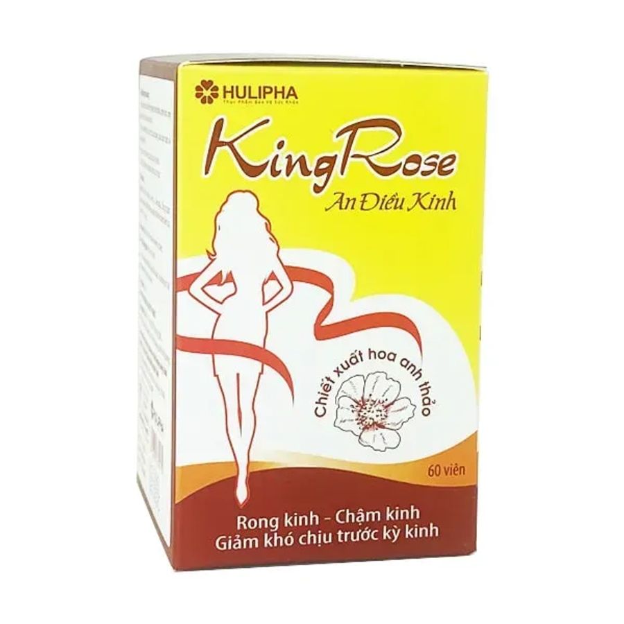 Viến uống hỗ trợ hoạt huyết, điều hòa kinh nguyệt KingRose an điều kinh hộp 60 viên