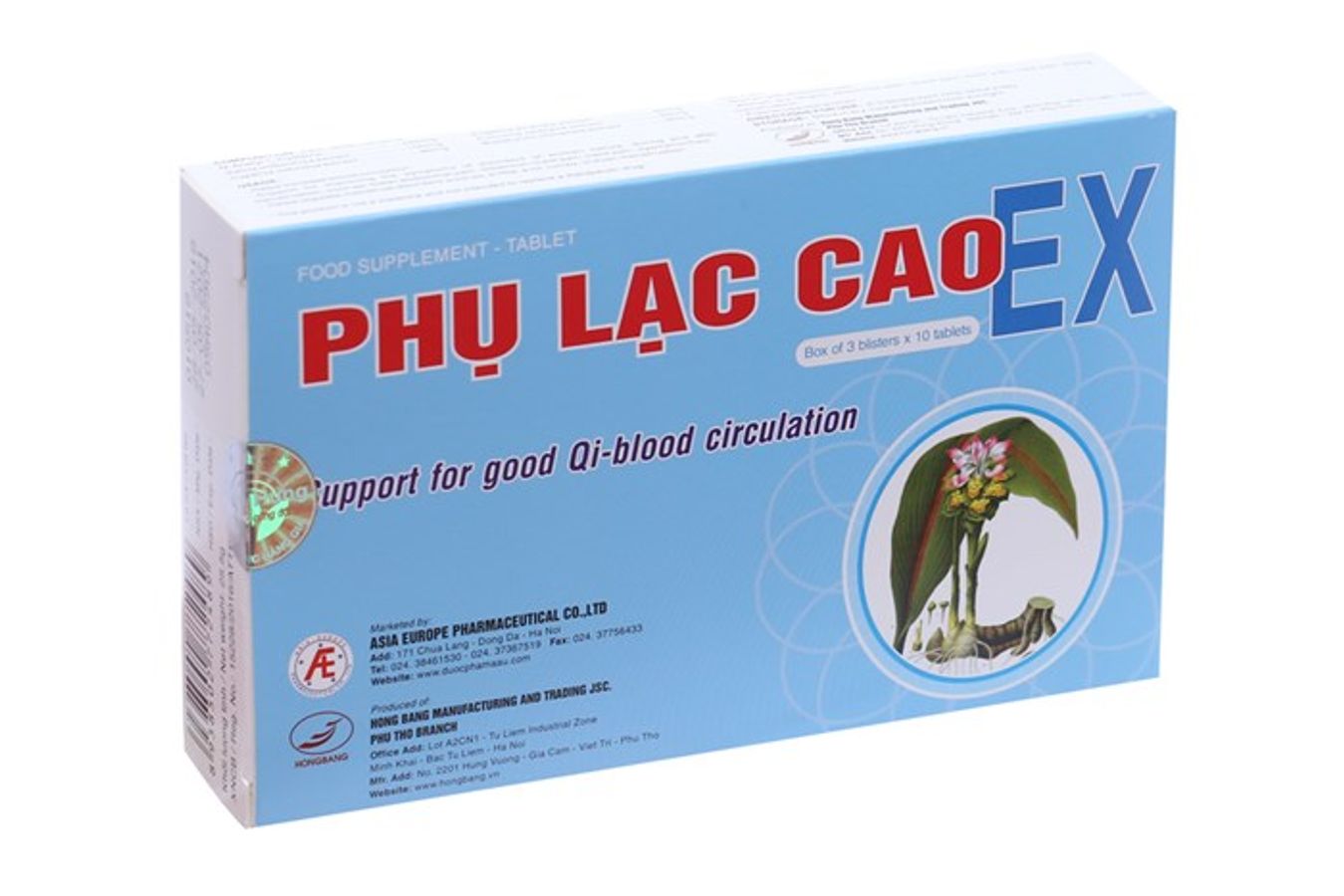 Viên uống hỗ trợ lạc nội mạc tử cung, giảm đau bụng kinh Phụ Lạc Cao EX hộp 30 viên