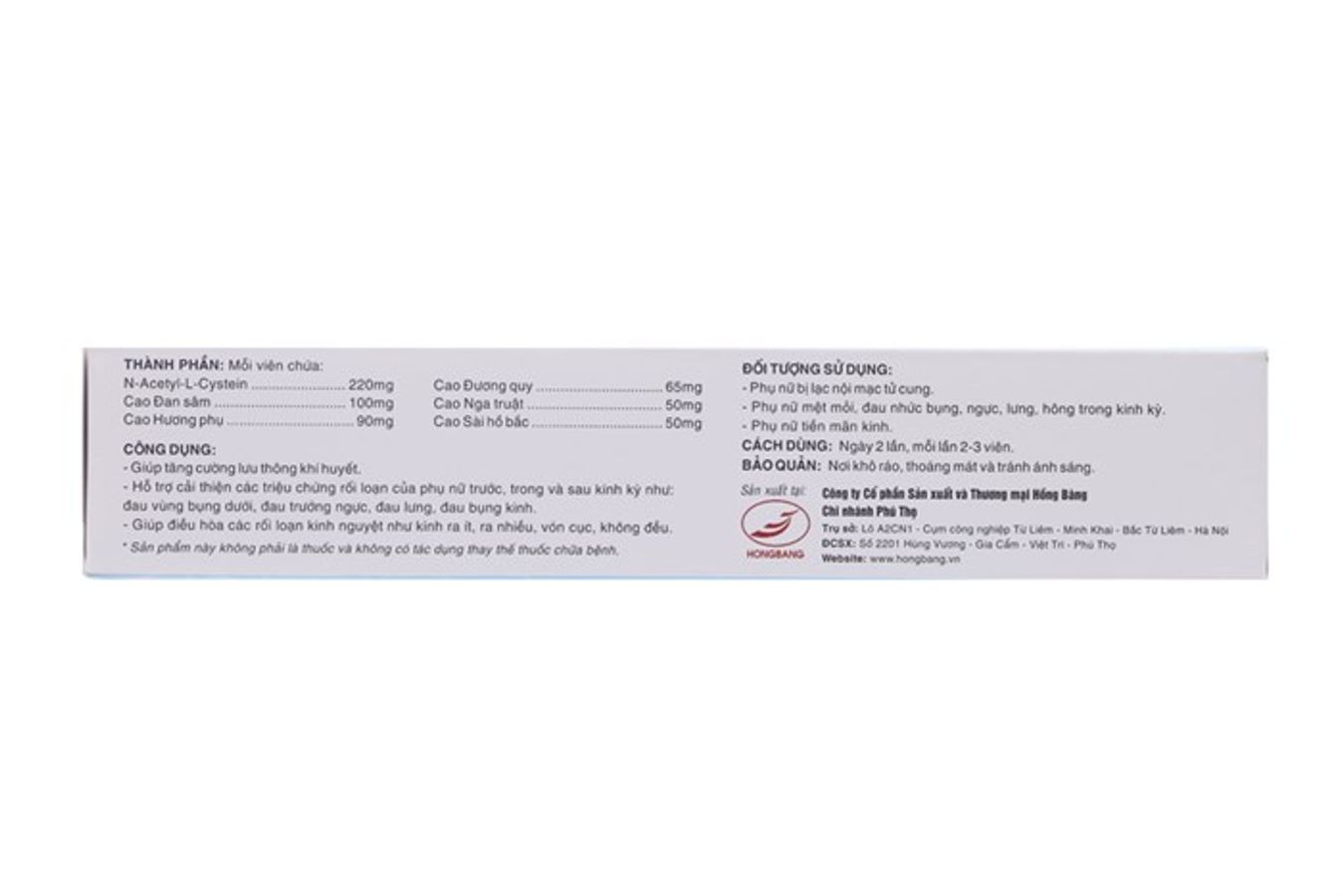 Viên uống hỗ trợ lạc nội mạc tử cung, giảm đau bụng kinh Phụ Lạc Cao EX hộp 30 viên hàng có sẵn