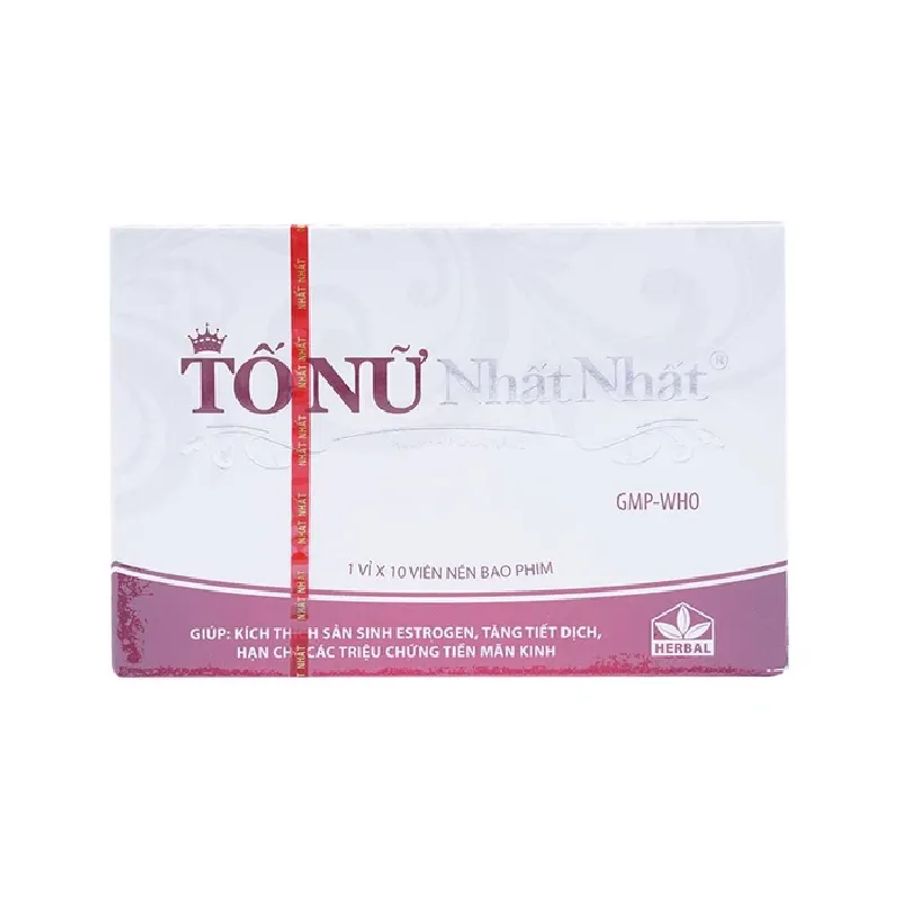 Viên uống hỗ trợ sinh lý nữ TỐ NỮ Nhất Nhất hộp 1 vỉ x 10 viên hàng có sẵn