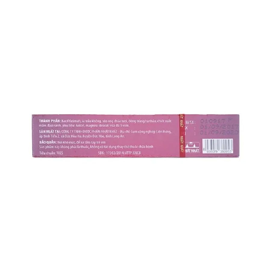 Viên uống hỗ trợ sinh lý nữ TỐ NỮ Nhất Nhất hộp 1 vỉ x 10 viên bản tiêu chuẩn