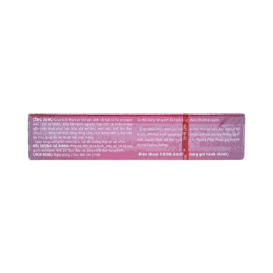 Viên uống hỗ trợ sinh lý nữ TỐ NỮ Nhất Nhất hộp 1 vỉ x 10 viên đóng gói kín