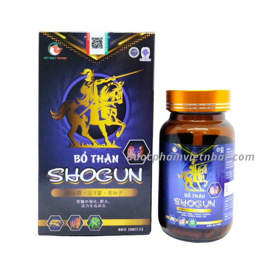 Viên uống tăng cường sinh lý nam Bổ Thận SHOGUN (hộp xanh) hộp 1 lọ 60 viên