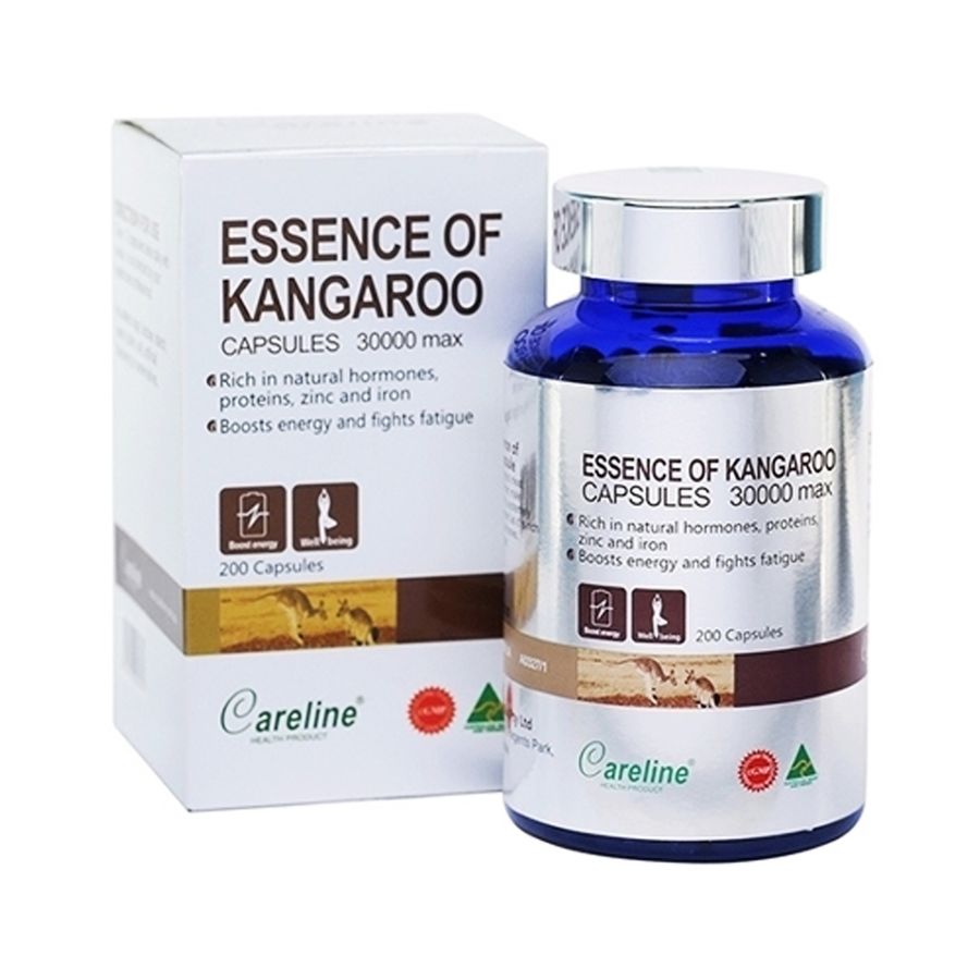Viên uống tăng cường sinh lý nam Careline Essence of Kangaroo 30000 Max hộp 1 lọ 60 viên nang hàng có sẵn