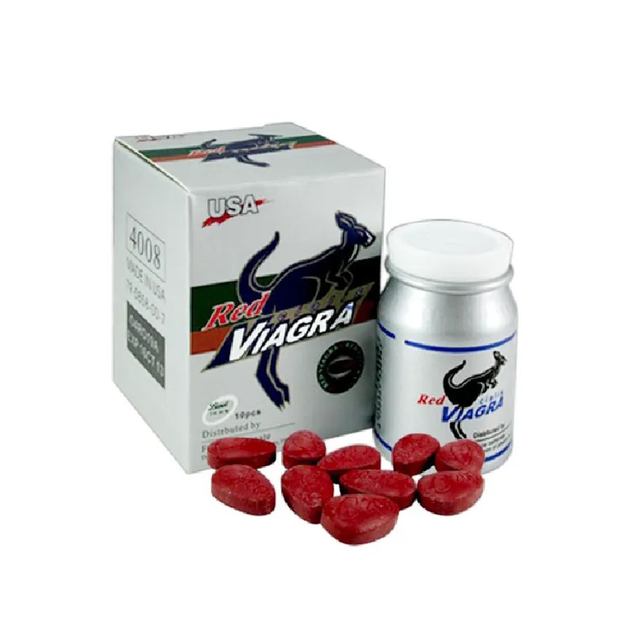 Viên uống tăng cường sinh lý nam Red VIAGRA Cialis USA hộp 1 lọ 10 viên