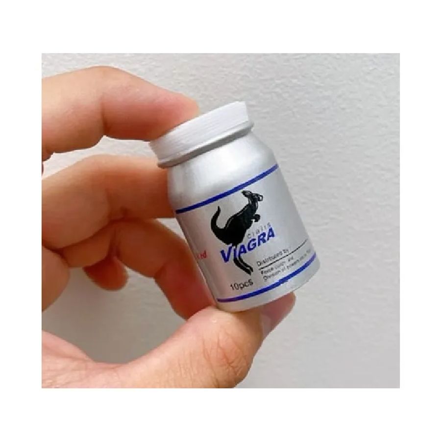 Viên uống tăng cường sinh lý nam Red VIAGRA Cialis USA hộp 1 lọ 10 viên mẫu mới