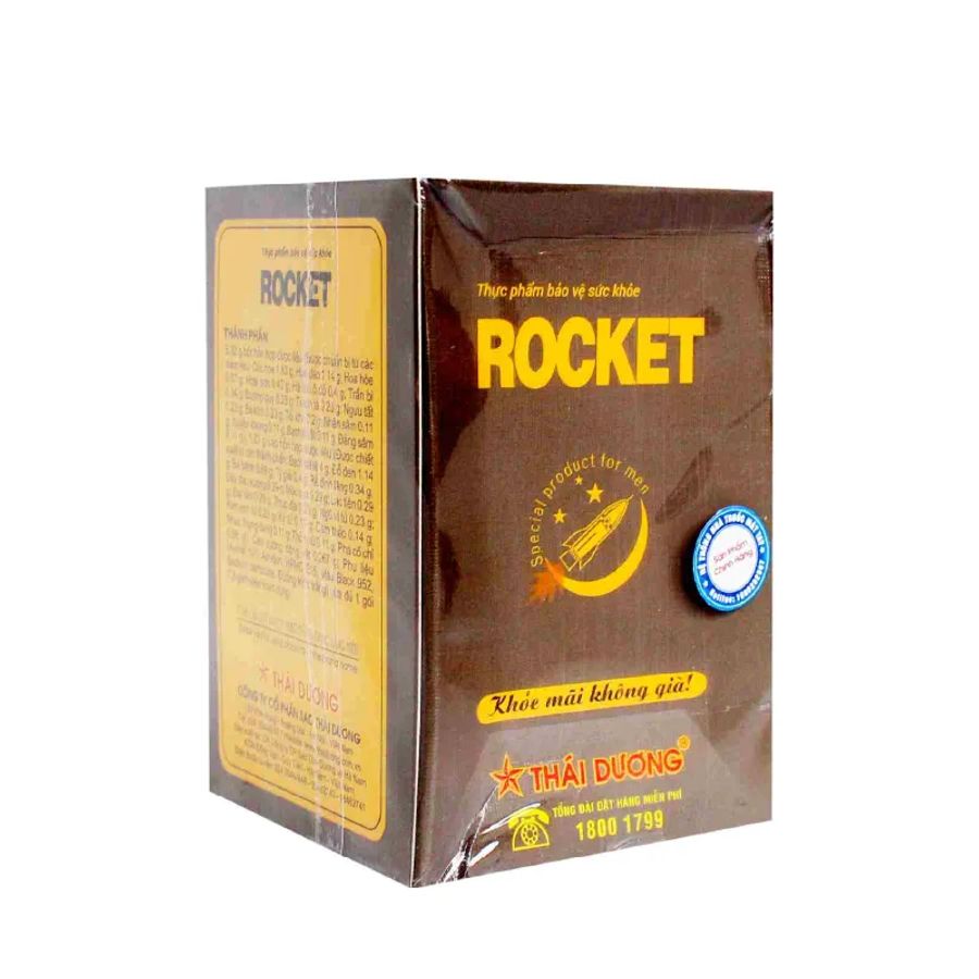 Viên uống tăng cường sinh lý nam Rocket hộp 10 gói hàng có sẵn