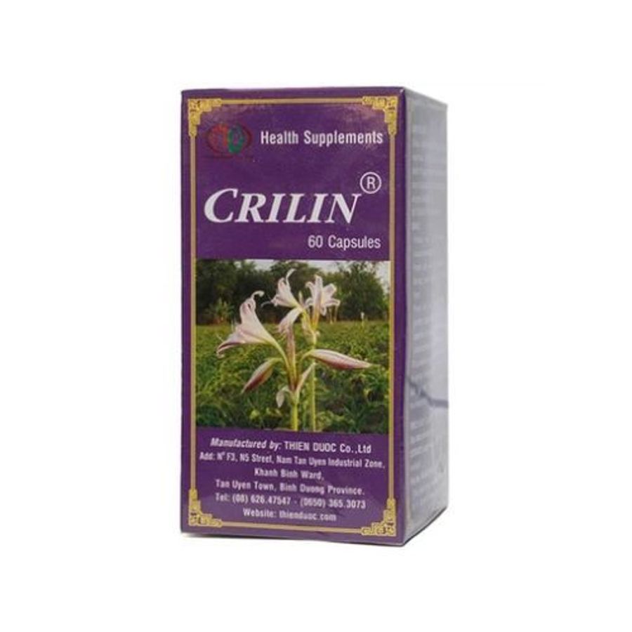 Viên uống tăng sức đề kháng, ngừa hạn chế phát triển u xơ tử cung Crilin Thiên Dược hộp 60 viên