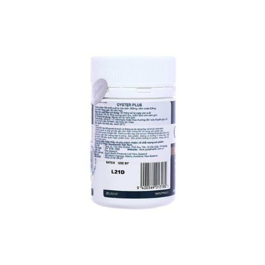 Viên uống tinh chất hàu Oyster Plus Goodhealth lọ 60 viên giao nhanh