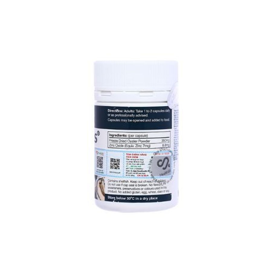 Viên uống tinh chất hàu Oyster Plus Goodhealth lọ 60 viên mẫu mới