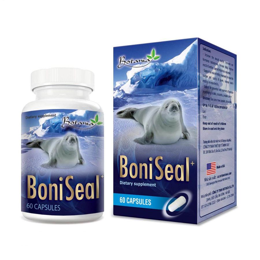 Viên uống tinh chất hàu tăng cường sinh lý BoniSeal+ hộp 60 viên nang
