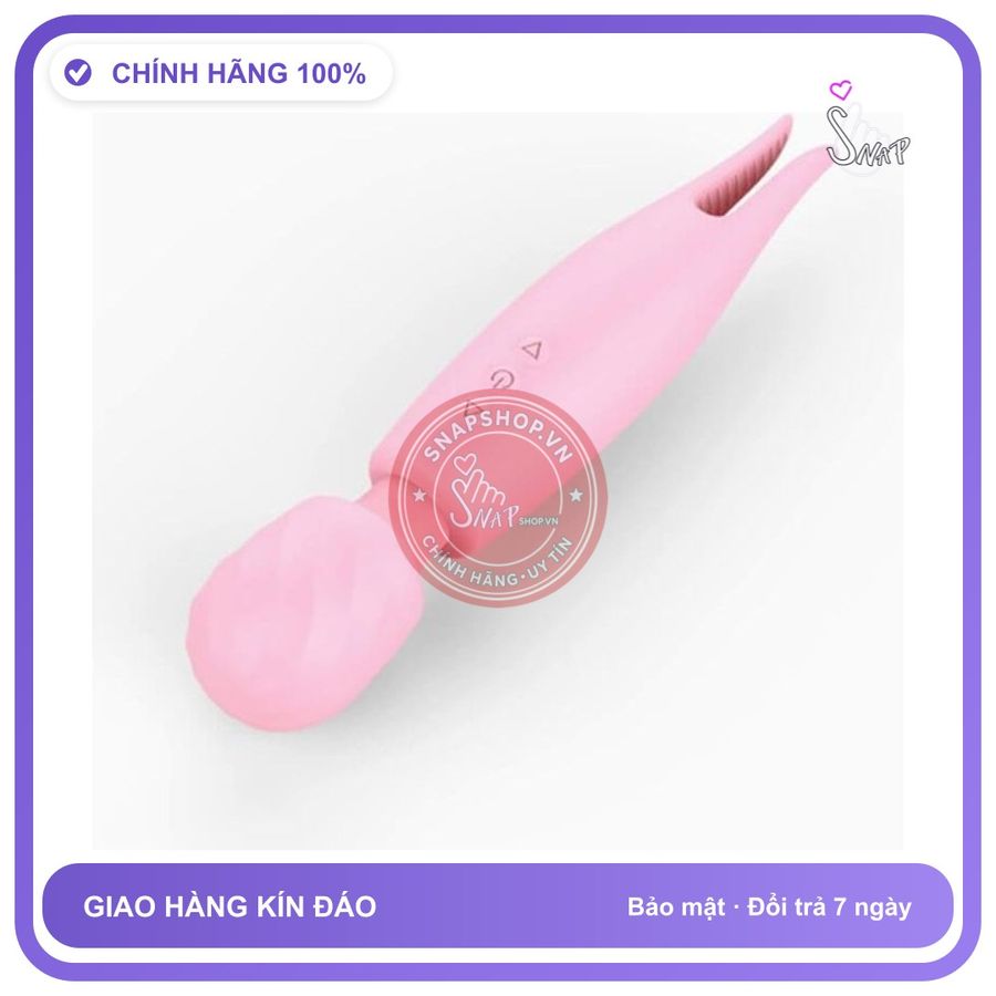 Máy Rung Hai Đầu Kẹp Âm Vật Kích Thích chính hãng - 10 chế độ rung, rung êm không tiếng động, silicone y tế - giao hàng che tên kín đáo