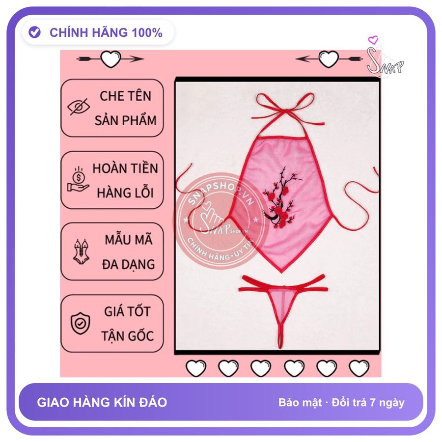 Đồ Cosplay Nữ Học Sinh Hầu Gái Gợi Cảm N787 Hồng chính hãng - chất lụa mát mềm, freesize, set đầy đủ phụ kiện - giao hàng che tên kín đáo