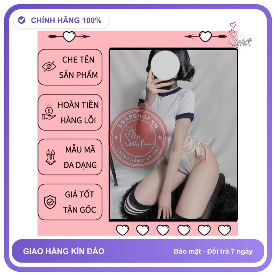 Đồ Cosplay Nữ Học Sinh Hầu Gái Gợi Cảm N761 chính hãng - chất lụa mát mềm, phối ren, co giãn thoải mái - giao hàng che tên kín đáo