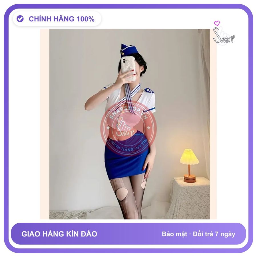 Đồ Cosplay Nữ Học Sinh Hầu Gái Gợi Cảm N721 chính hãng - chất lụa mát mềm, phối ren, co giãn thoải mái - giao hàng che tên kín đáo