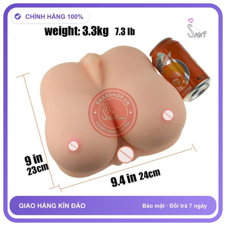 Ngực Khủng Kèm Âm Đạo Và Miệng Trọn Bộ Trong Một Sản Phẩm chính hãng - silicone mềm mại, chất liệu an toàn cho da, dễ vệ sinh - giao hàng che tên kín đáo