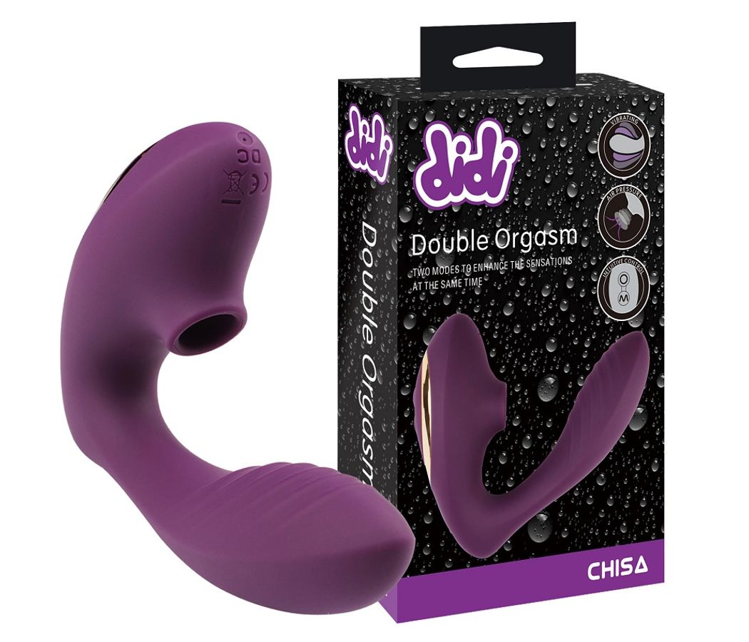 Máy Rung Hút Kích Thích Âm Vật Chisa DiDi Double Orgasm chính hãng - chất liệu an toàn cho da, dễ vệ sinh, êm ái khi dùng - giao hàng che tên kín đáo
