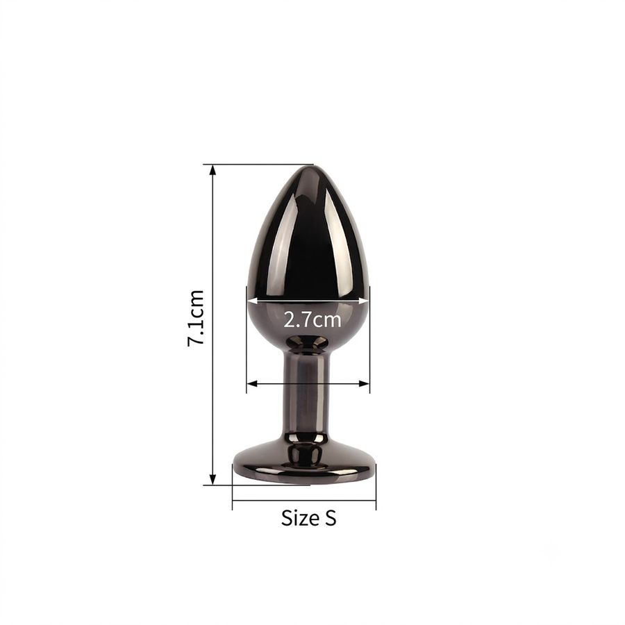 Phích Cắm Hậu Môn Matrix Mont Tungsten Black Size S chính hãng - chất liệu an toàn cho da, dễ vệ sinh, êm ái khi dùng - giao hàng che tên kín đáo