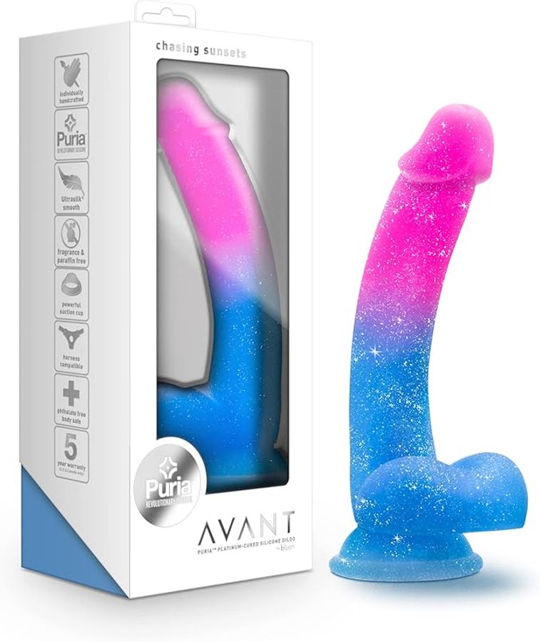 Dương Vật Dính Tường Avant Chasing Sunsets chính hãng - sạc USB, silicone mềm mại, chất liệu an toàn cho da - giao hàng che tên kín đáo