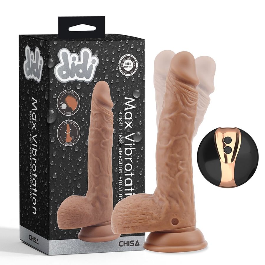 Dương Vật Dính Tường Chisa DiDi Max Vibrotation chính hãng - 8 chế độ rung, sạc USB, silicone mềm mại - giao hàng che tên kín đáo