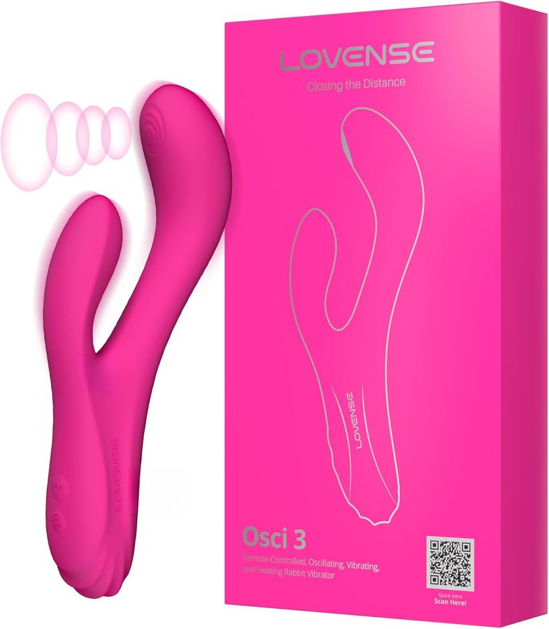 Dương Vật Giả Lovense Osci 3 Điều Khiển App chính hãng - sạc USB, có sưởi ấm, silicone mềm mại - giao hàng che tên kín đáo
