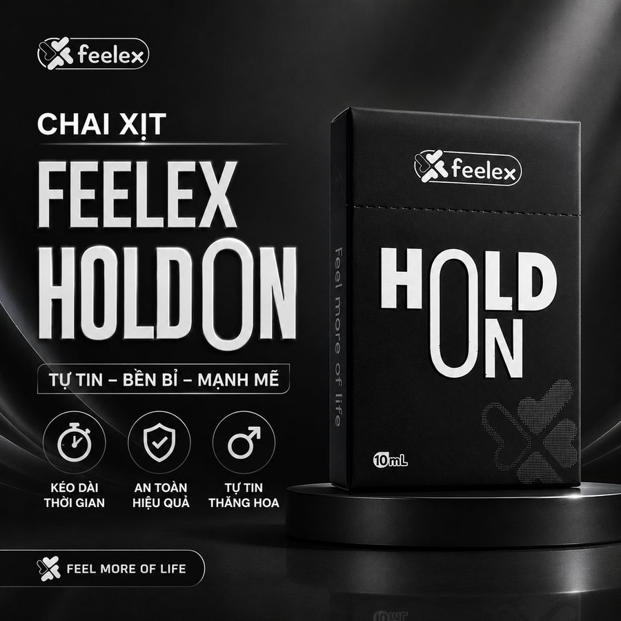 Chai Xịt Kéo Dài Thời Gian Quan Hệ Feelex Hold On chính hãng - thấm nhanh không nhờn rít, dùng trước khi quan hệ, nhỏ gọn dễ mang theo - giao hàng che tên kín đáo
