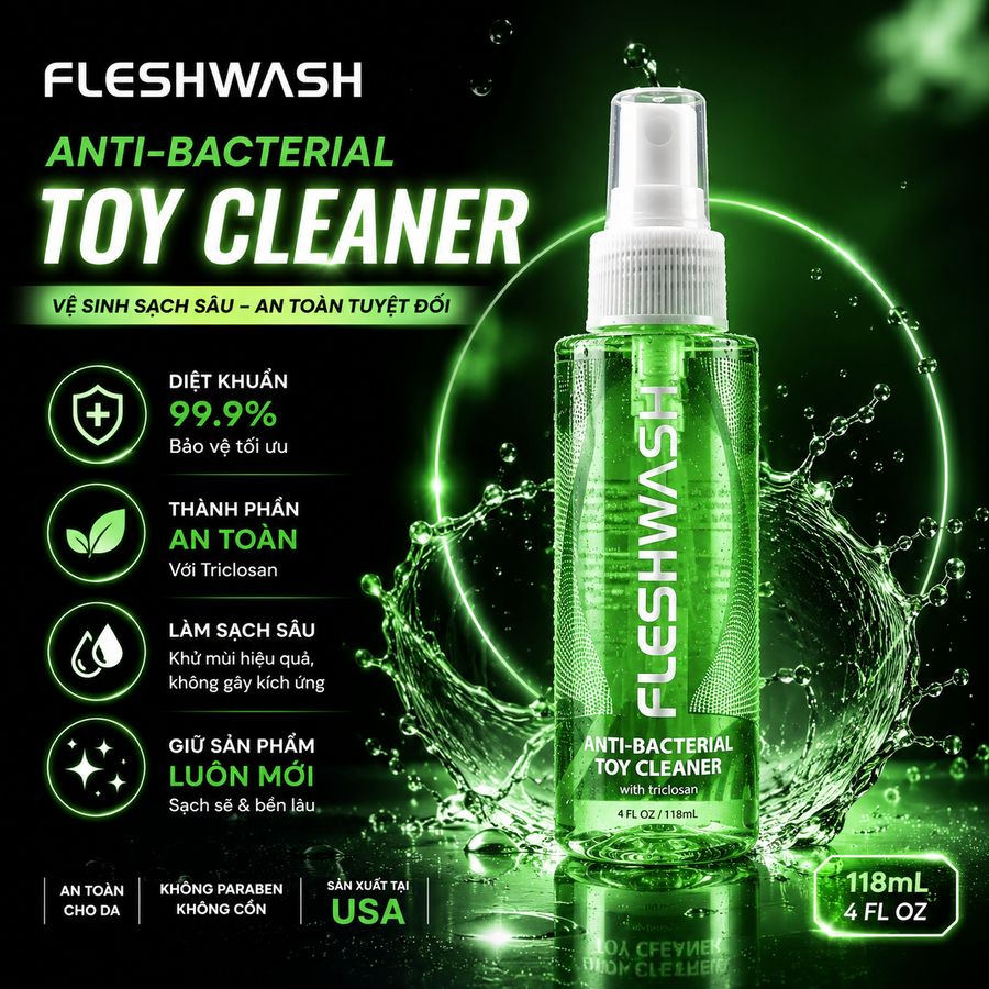 Dung Dịch Vệ Sinh Đồ Chơi Fleshlight Wash Sanitizing Cleaner chính hãng - chất liệu an toàn cho da, dễ vệ sinh, êm ái khi dùng - giao hàng che tên kín đáo