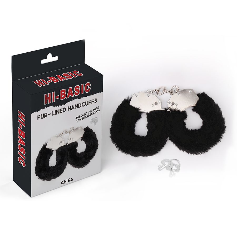 Còng Tay Thép Chisa Hi-Basic Fur-Lined Handcuffs chính hãng - chất liệu an toàn cho da, dễ vệ sinh, êm ái khi dùng - giao hàng che tên kín đáo