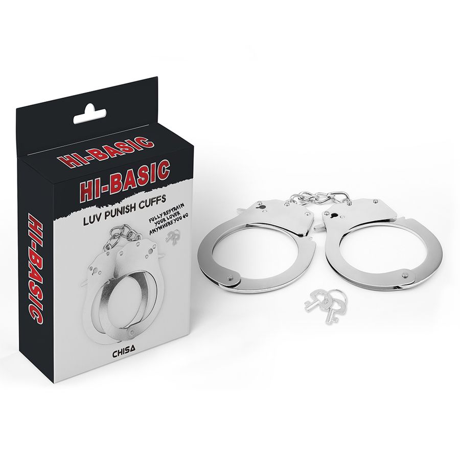 Còng Tay Thép Chisa Hi-Bassic Luv Punish Cuffs chính hãng - chất liệu an toàn cho da, dễ vệ sinh, êm ái khi dùng - giao hàng che tên kín đáo