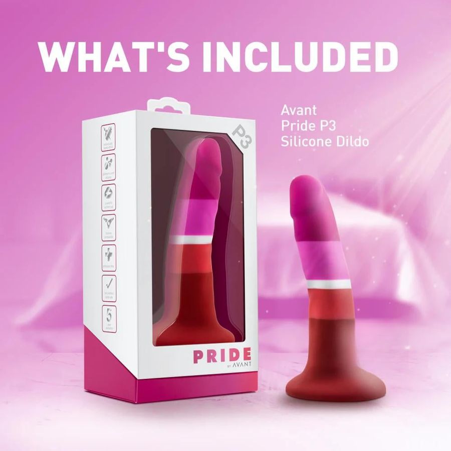 Dương Vật Dính Tường Avant Pride Beauty P3 chính hãng - sạc USB, có sưởi ấm, silicone mềm mại - giao hàng che tên kín đáo