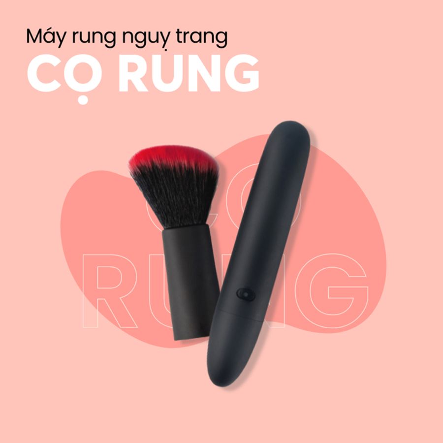 Trứng Rung Ngụy Trang Cọ Trang Điểm Rung Đa Chế Độ chính hãng - chất liệu an toàn cho da, dễ vệ sinh, êm ái khi dùng - giao hàng che tên kín đáo