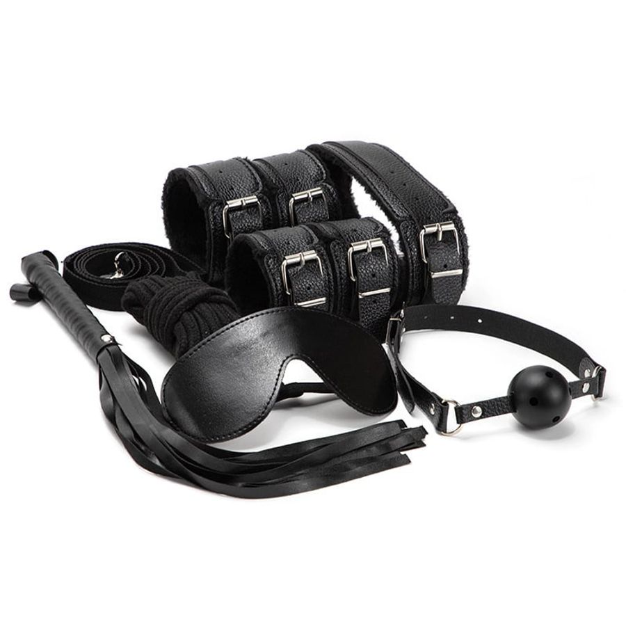 Bộ Dụng Cụ SM Set 10 Món BDSM Bộ Đen chính hãng - chất liệu an toàn cho da, dễ vệ sinh, êm ái khi dùng - giao hàng che tên kín đáo