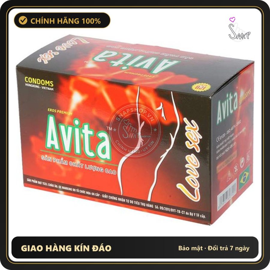 (Che Tên) Bao Cao Su Avitaa Hộp 120 Cái Giao Nhanh Toàn Quốc