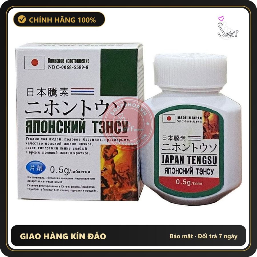 (Che Tên) Japan Tengsu Viên uống hỗ trợ sức khỏe nam giới Chuẩn Auth