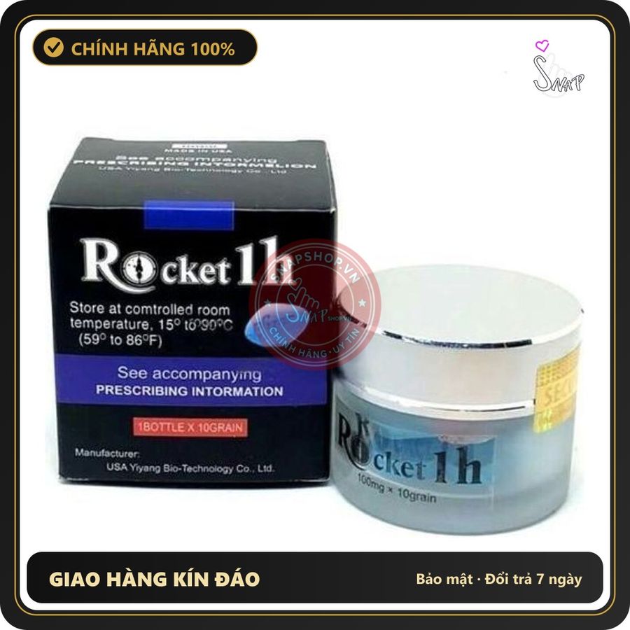 (Che Tên) Rocket 1h Chính Hãng USA Cho Nam Giới Hộp 10 Viên 324314 - Snapshop