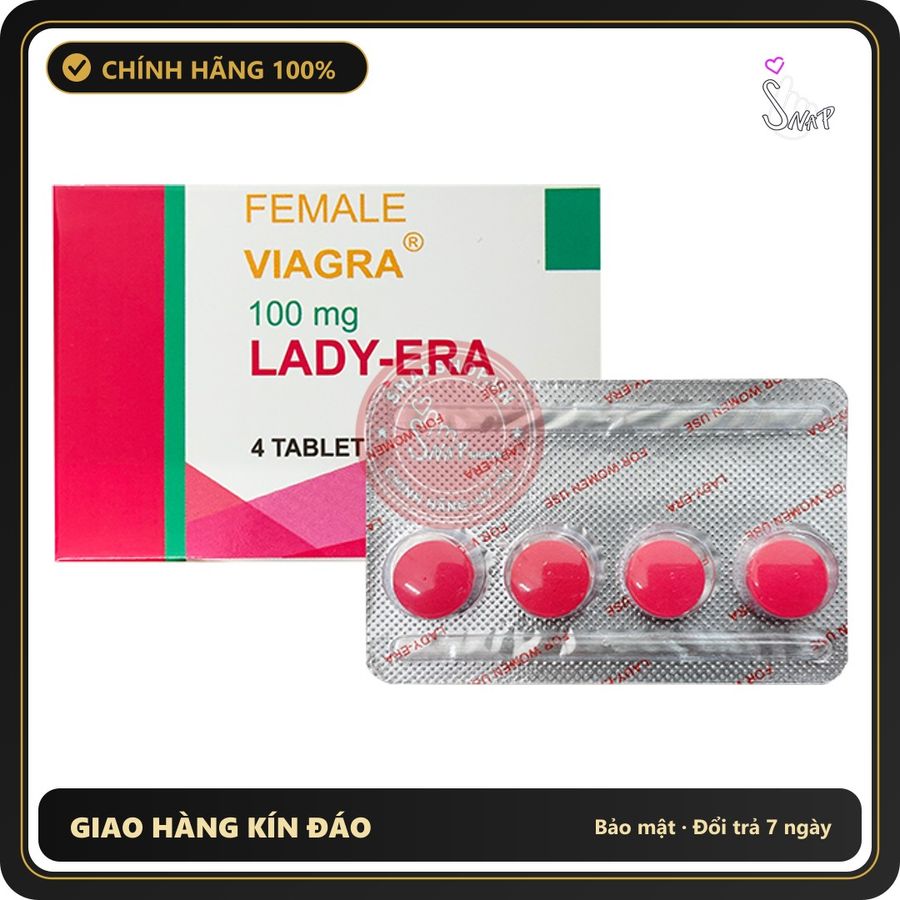 (Che Tên) Lady Era USA Mỹ Vỉ 4 Viên – Hỗ Trợ Sinh Lý Nữ 324341 Hỗ Trợ 24/7