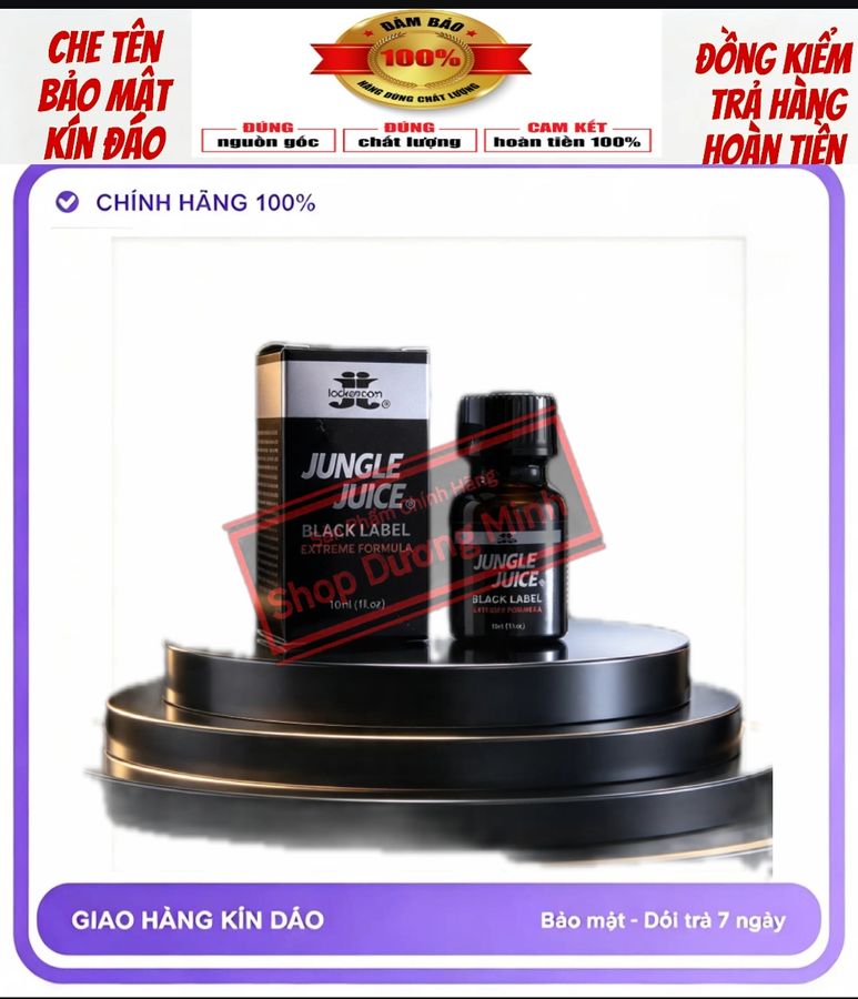 ( Hàng Chính Hãng USA Popper 10ml ) Dòng Siêu Mạnh, Phê Lâu, Ko Bỏng Mũi, Bao Phê 