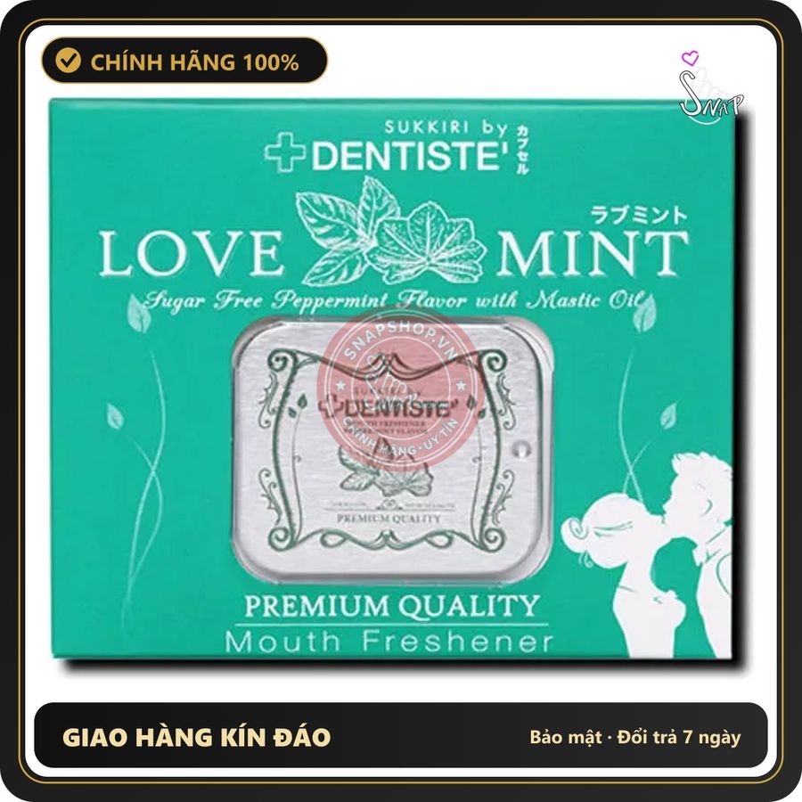 (Che Tên) Kẹo Ngậm Vị Bạc Hà LOVE MINT Cao Cấp Bảo Đảm