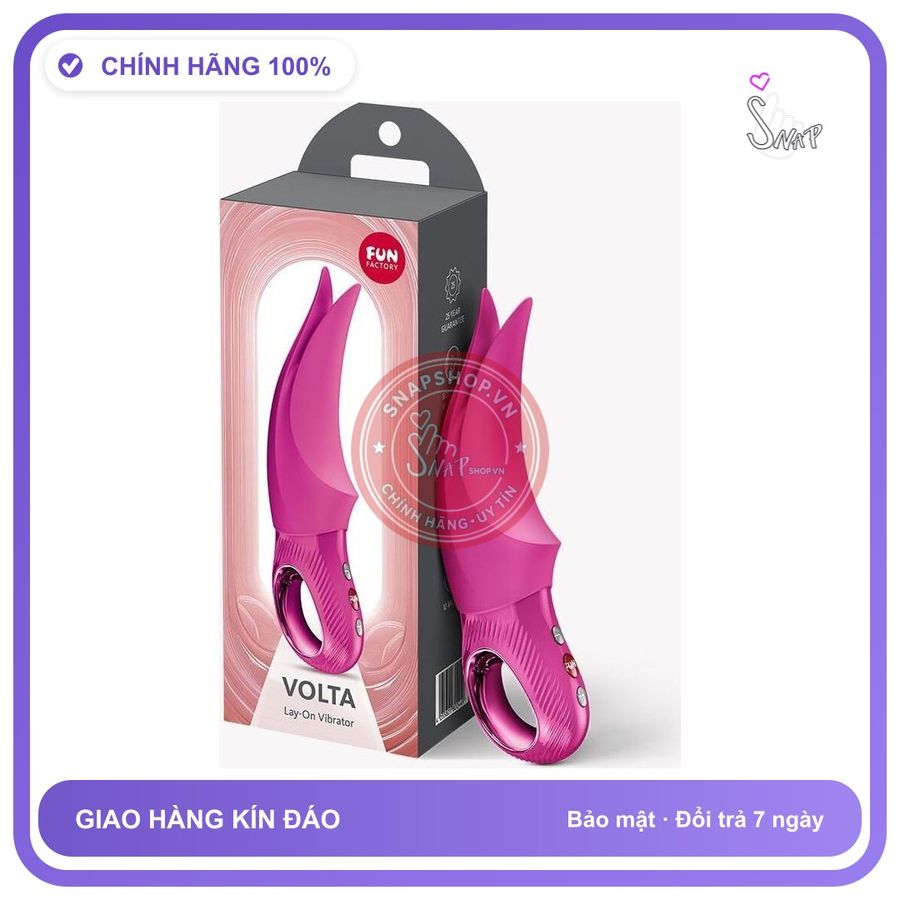 (Che Tên) Máy Rung Đa Năng Fun Factory Volta - Đầu Rung Tách Đôi, Chống Nước IPX7 Bảo Mật Tuyệt Đối