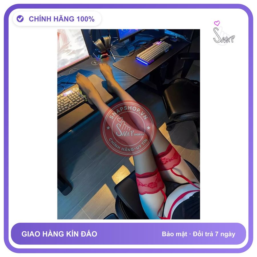 Tất Đùi Lưới Và Lụa Cao Cấp Quần Tất T809 Đỏ Đen chính hãng - chất lụa mát mềm, phối ren, co giãn thoải mái - giao hàng che tên kín đáo