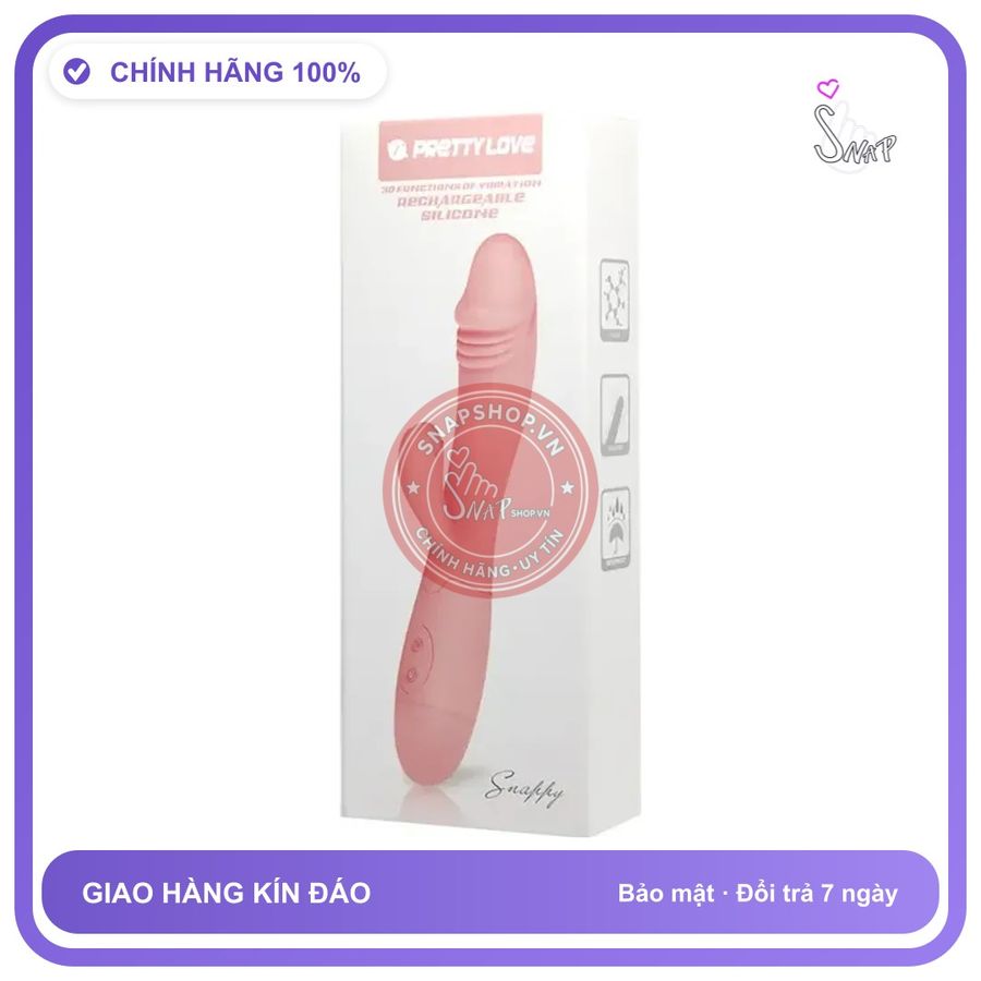 Máy Massage Điểm G Pretty Love Snapy Cao Cấp chính hãng - 30 chế độ rung, sạc USB, silicone y tế - giao hàng che tên kín đáo