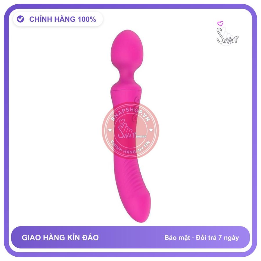 Chày Rung 2 Đầu Sparta 14 Chế Độ, Kích chính hãng - 14 chế độ rung, silicone y tế, chất liệu an toàn cho da - giao hàng che tên kín đáo
